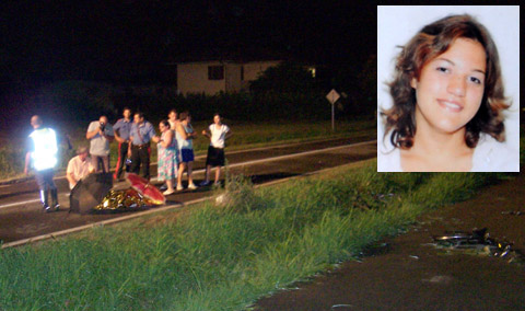 Un uomo di 35 anni, ubriaco, ha investito un gruppo di ragazzi in bicicletta. Due si sono messi in salvo gettandosi in una roggia, uno � rimasto ferito, una ragazza di 16 � stata uccisa 