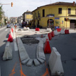 Via Cadorna, semaforo addio, piazzale Rimembranze, ecco la rotonda