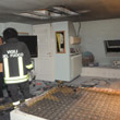 Appartamento in fiamme, paura in via Viviani