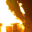 Incendio alla centralina del metano