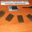 Carabinieri sequestrano mezzo chilo di hashish e arrestano un 24enne