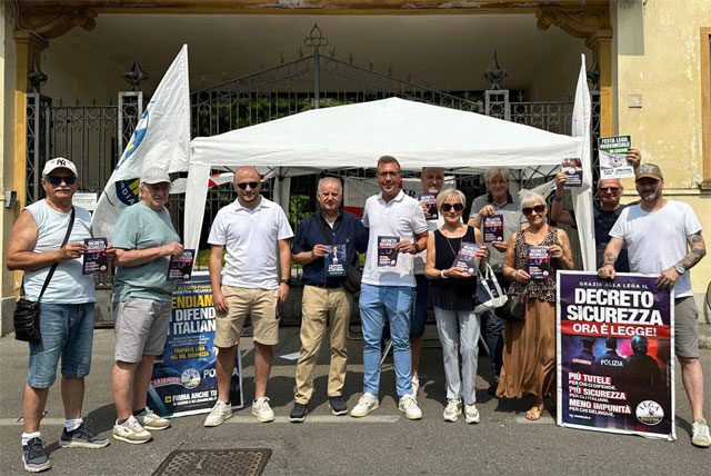 'Decreto sicurezza', gazebo della Lega in città