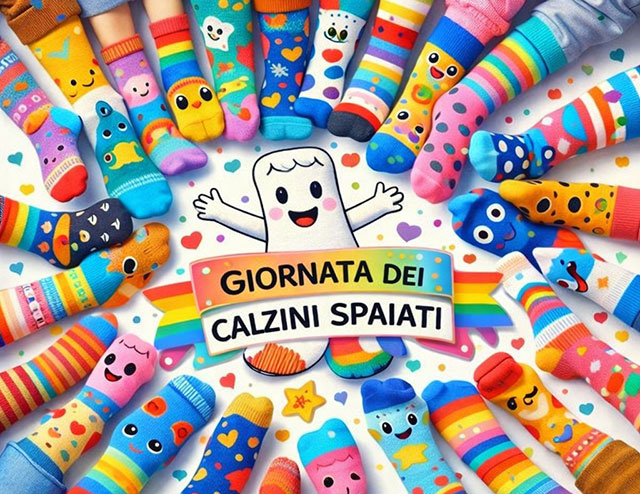 Venerdì si celebra la giornata dei calzini spaiati