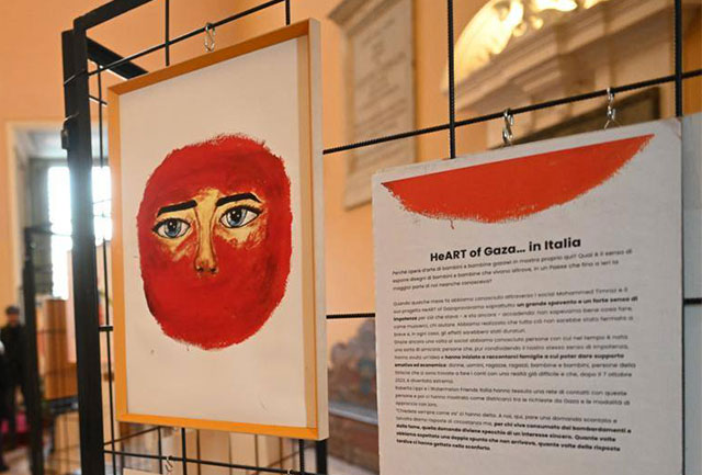 Castelleone. Heart of Gaza nei disegni dei bimbi