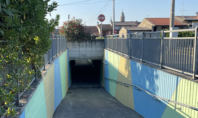 Trescore. Il sottopasso si colora di futuro