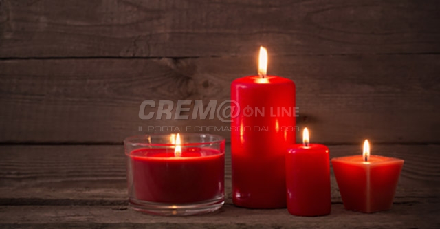 Montodine, candele rosse contro la violenza