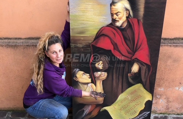 Pandino: secondo raduno dei Madonnari