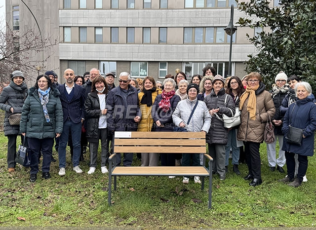 Una panchina per ricordare Dameris Agosti