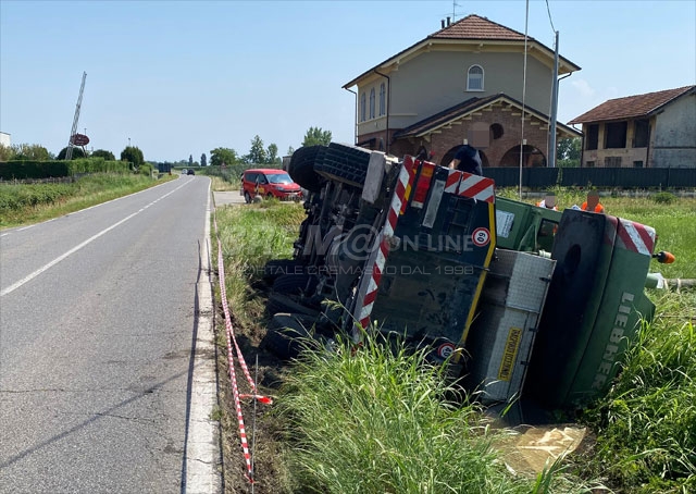 Incidente sulla provinciale a Ripalta Guerina